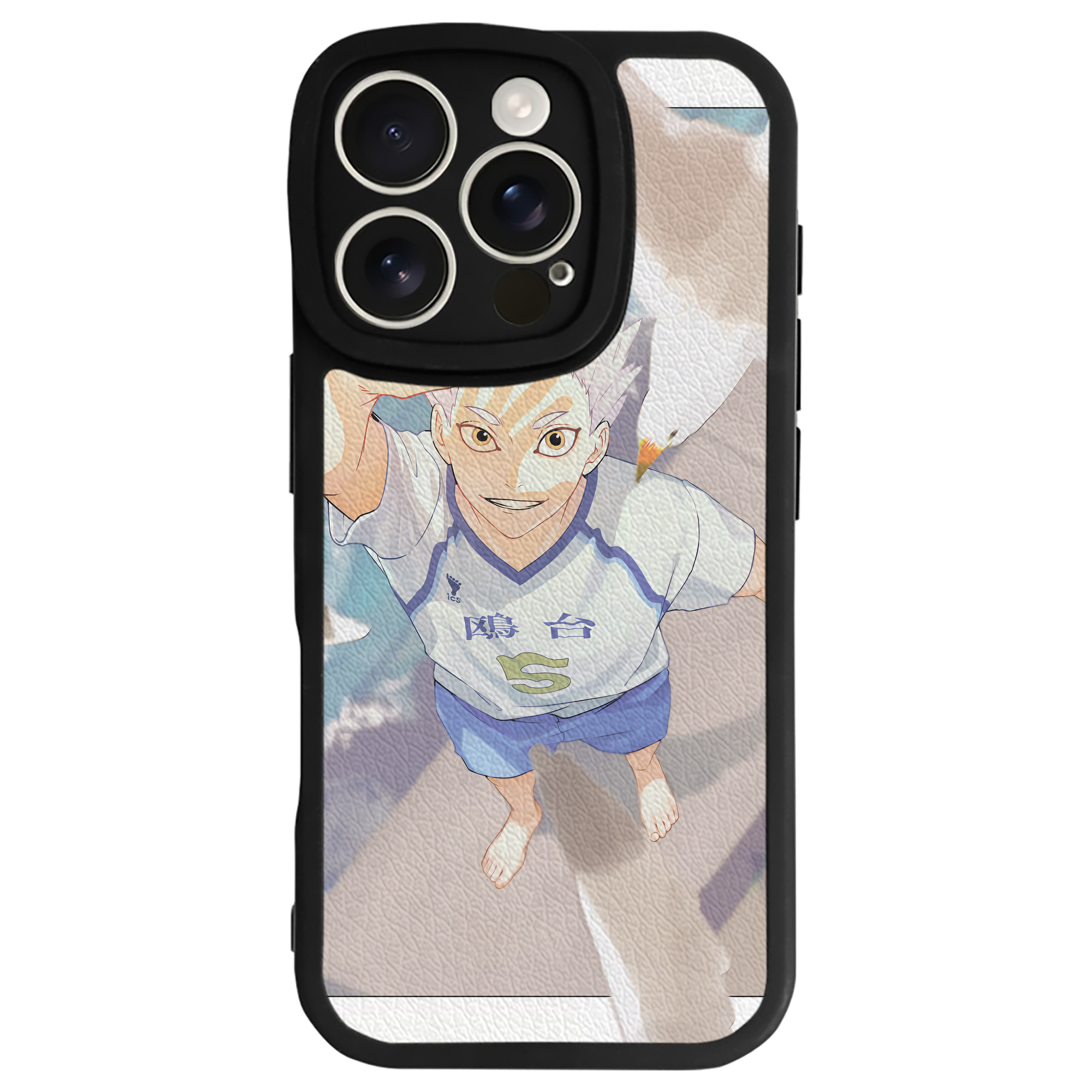 （画像用） ハイキュー!! Haikyu!! 【iPhone 16シリーズ対応】シリコンスマホケース（レザー調） 材質：シリコン